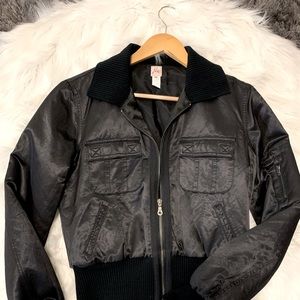 Joie women’s satin bomber jacket